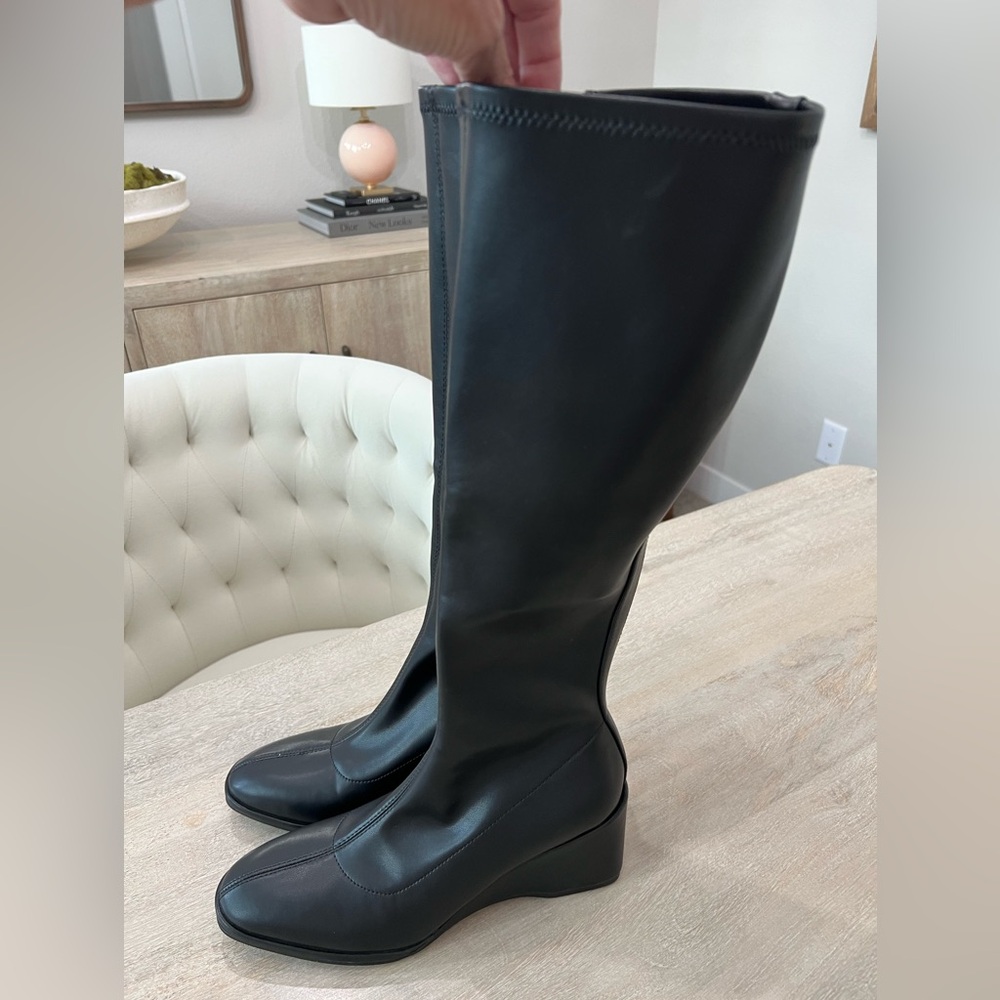 Aerosols Angela Black Stretch Boot NWT - Picture 6 of 7